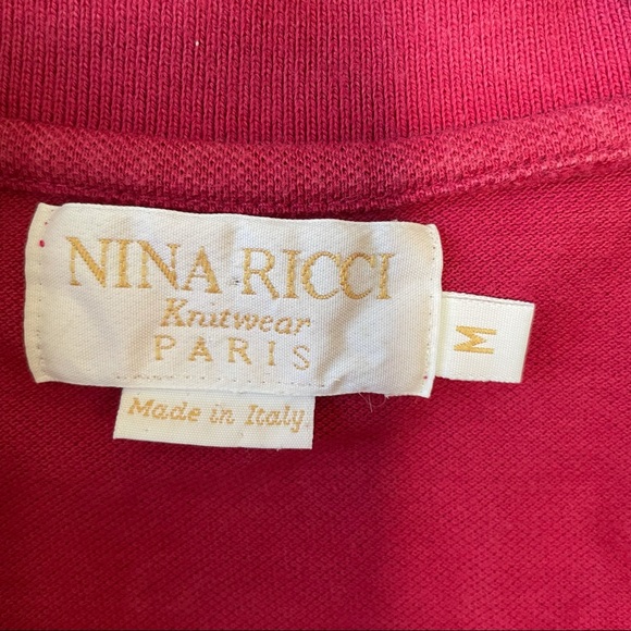 Nina Ricci knitwear burgundy collar top - Picture 8 of 8